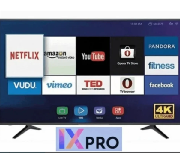 اي اكس برو شاشة سمارت 50 بوصة أندرويد 13 4K - أسود - IX PRODVBT2